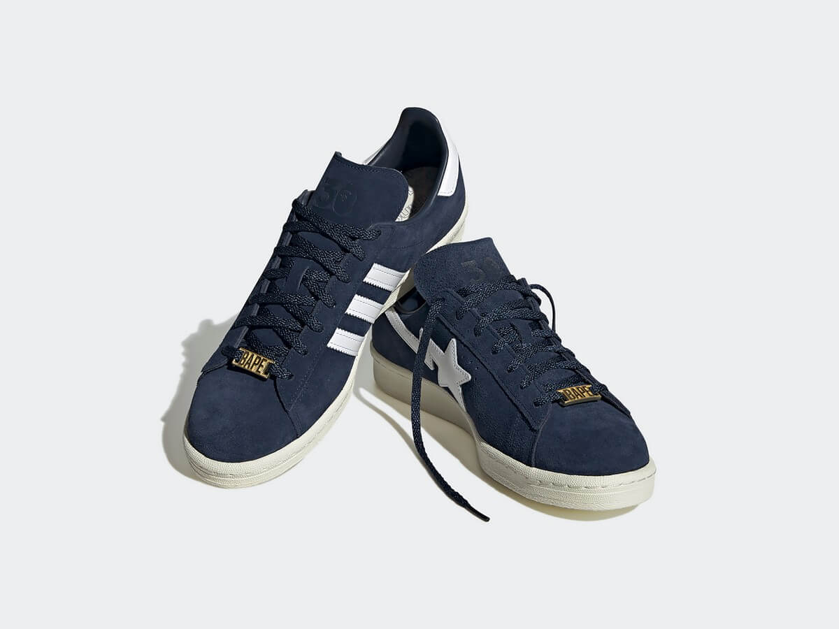 adidas Originals x BAPE - Campus 80s - Collegiate Navy/Cloud White/Gold Metallic - ID4770