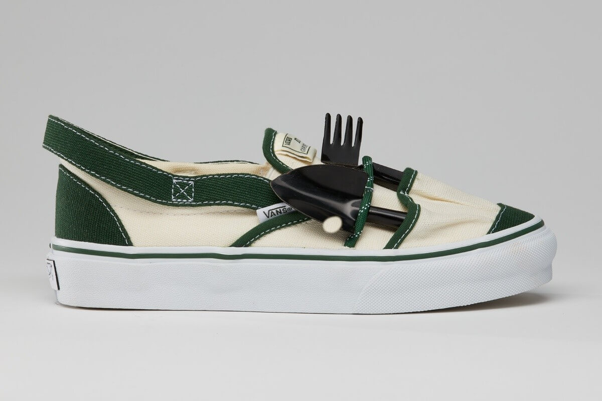 Vans Vault x Nicole Mclaughlin Slip-On VP VR3 LX - White / Green - VN0009VYWGR1