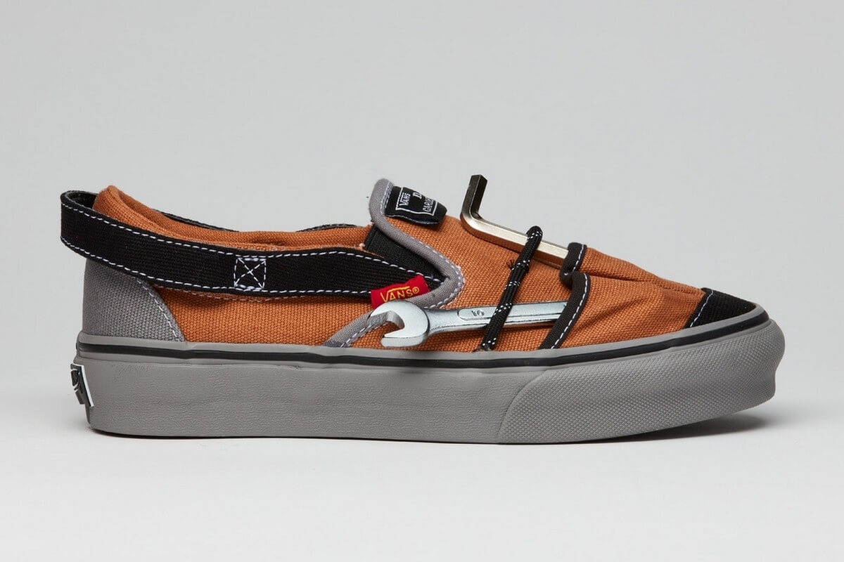 Vans Vault x Nicole Mclaughlin Slip-On VP VR3 LX - Brown / Grey - VN0009VYBXG1