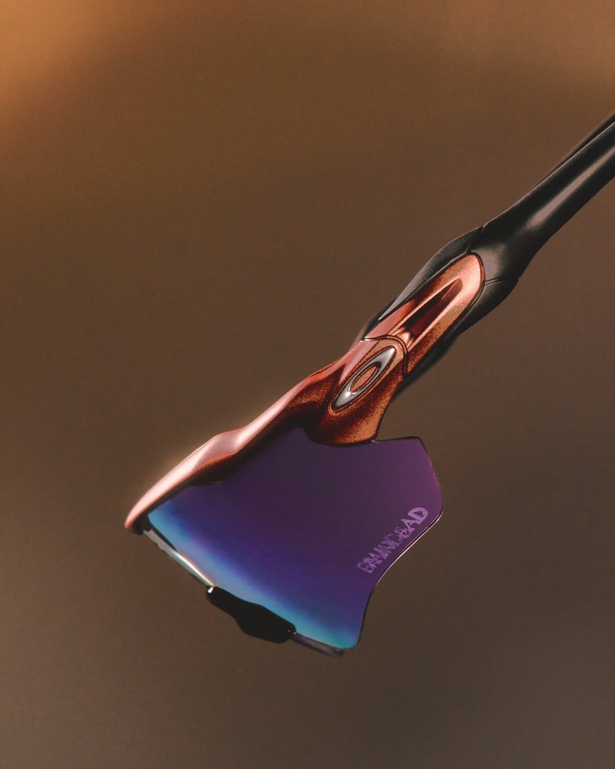 Oakley Factory Team x Brain Dead "Rare Metals" - Radar EV Path Orange Prizm Violet