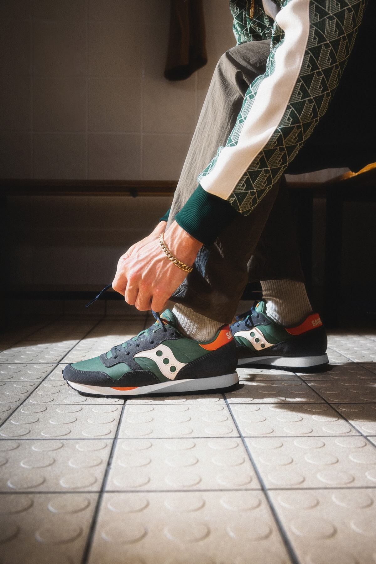 Saucony DXN Trainer - Green/White/Orange - S70757-8