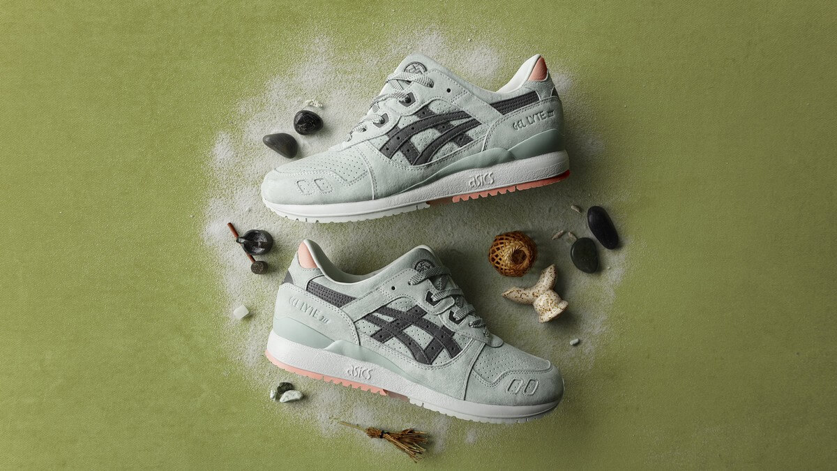 END. x ASICS SportStyle Gel-Lyte III "Wasabi" - Green Gecko/Taupe Grey - H7LPK-8512