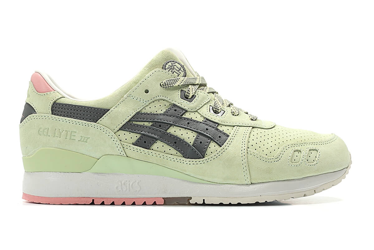 END. x ASICS SportStyle Gel-Lyte III "Wasabi" - Green Gecko/Taupe Grey - H7LPK-8512