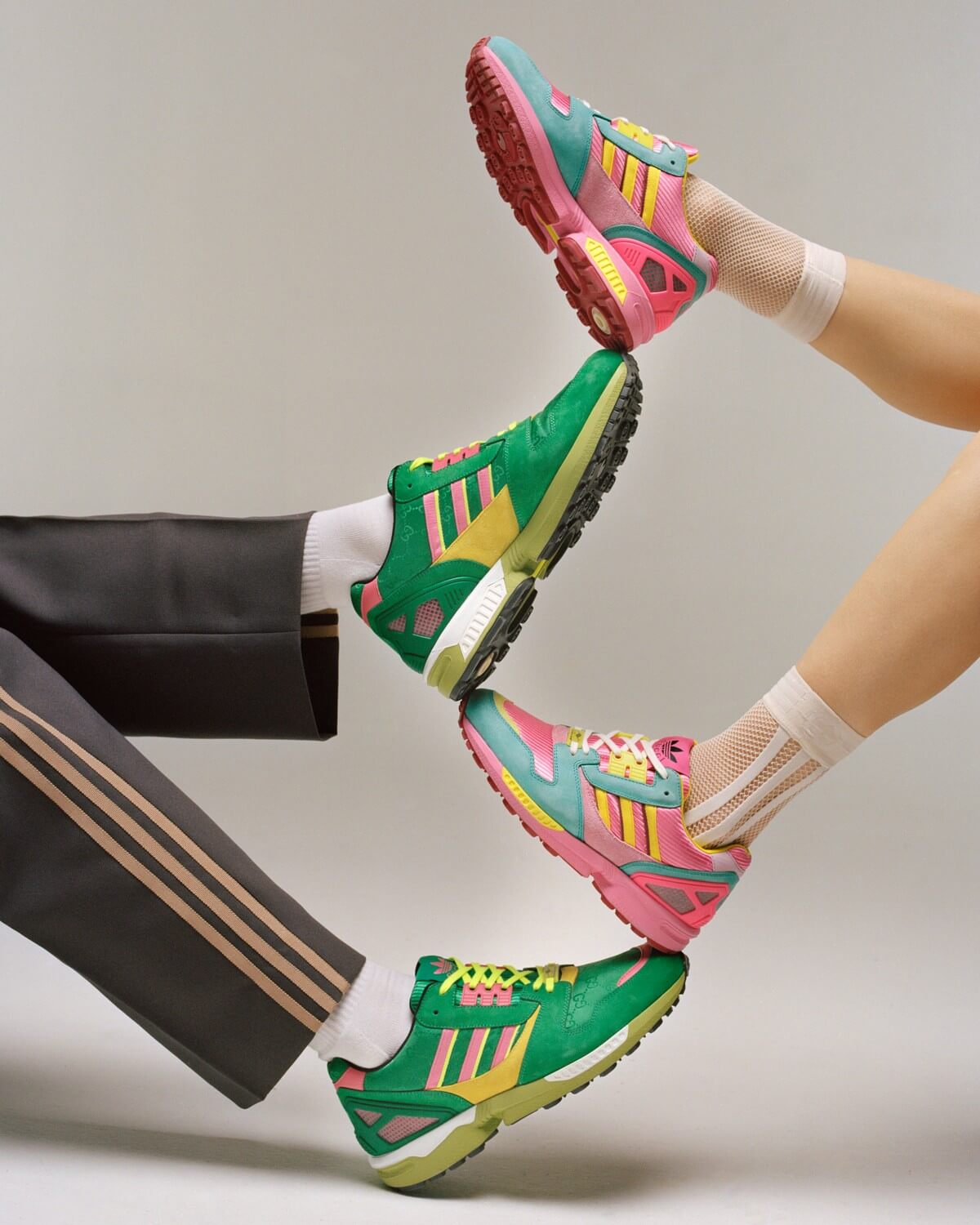 adidas Originals x Gucci Spring/Summer 2023 feat. ZX 8000, Gazelle, Adilette & Plateau-Slide
