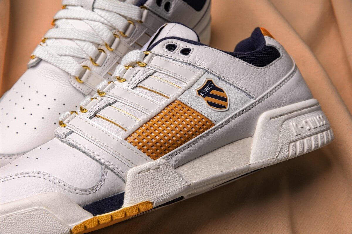 K-Swiss - Gstaad Gold - Brilliant White/Navy/Honey Gold