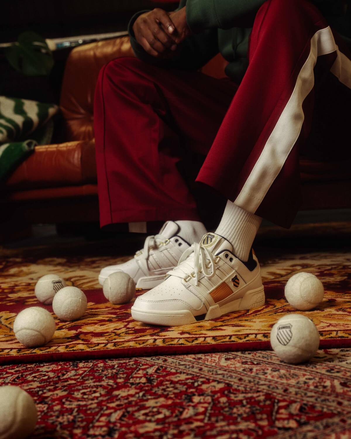K-Swiss - Gstaad Gold - Brilliant White/Navy/Honey Gold