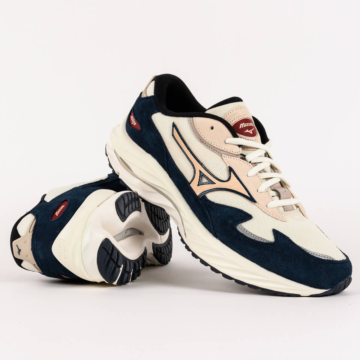 Mizuno Wave Rider Beta - snow white / shifting sand / insignia blue - D1GA330901