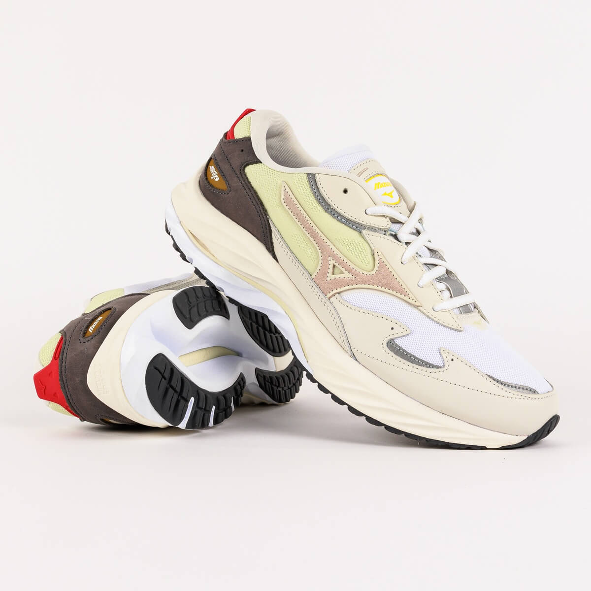 Mizuno Wave Rider Beta - Whte/SilvClud/SunStruck - D1GA331101