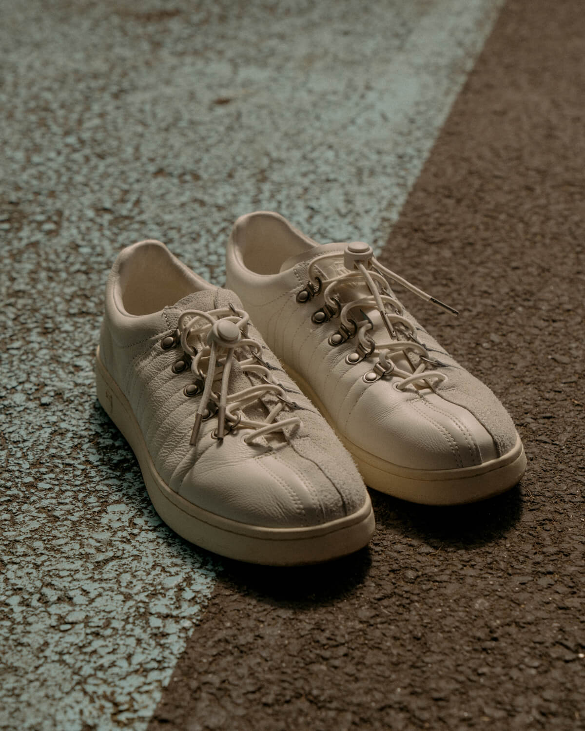 K-Swiss x Engineered Garments Classic GT - Snow White / Antique White / Whisper White - 08728-975-M
