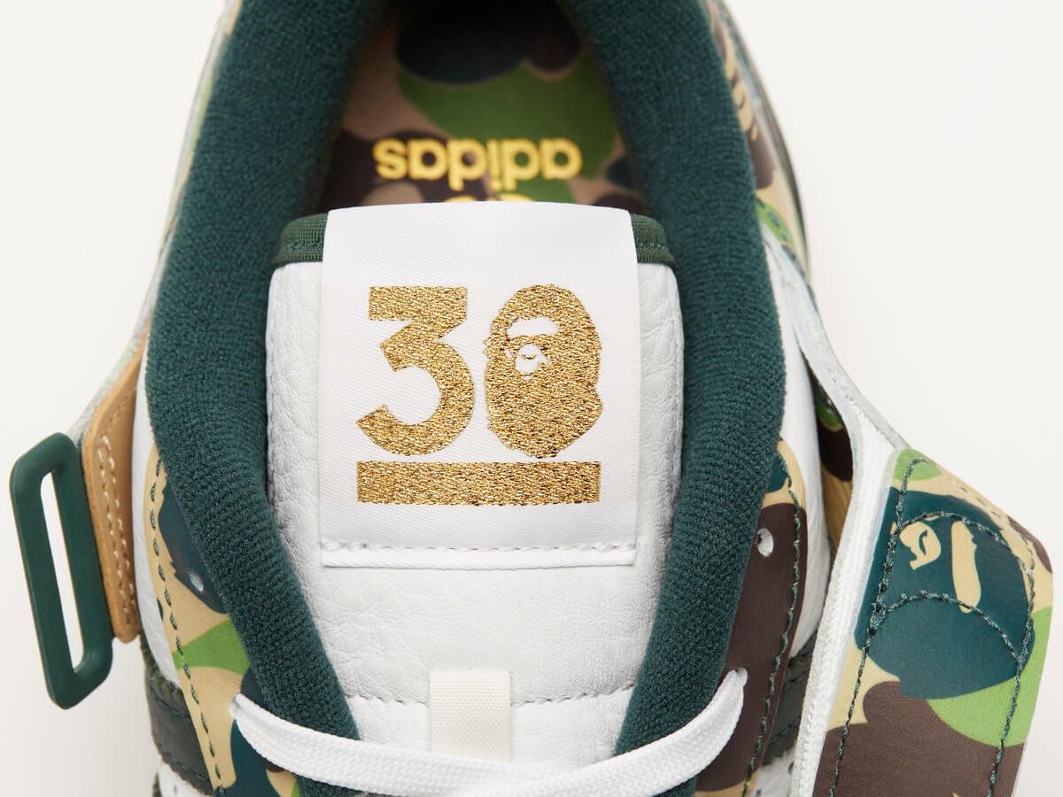 adidas Originals x BAPE Forum 84 Low - Cloud White / Core White / Metallic Gold / (Green)- ID4771