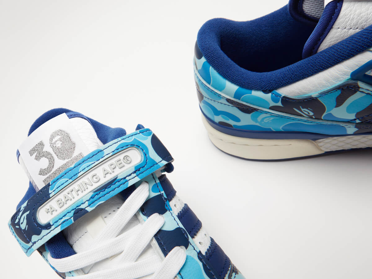 adidas Originals x BAPE Forum 84 Low - Cloud White / Core White / Metallic Silver / (Blue) - ID4772
