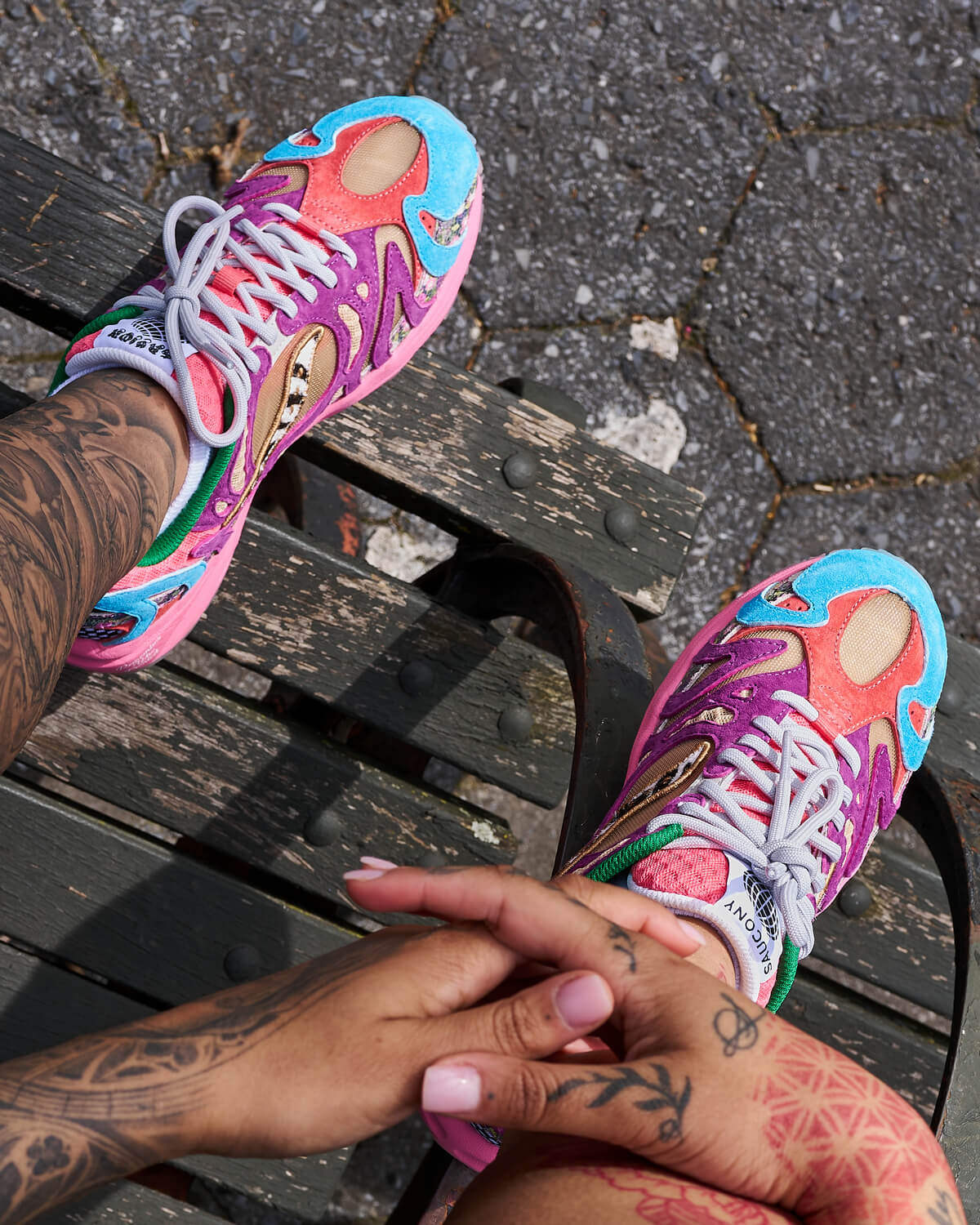 Saucony Originals x Jae Tips Grid Azura 2000 "Remember Who Fronted" - Multi/Multi - S70795-1