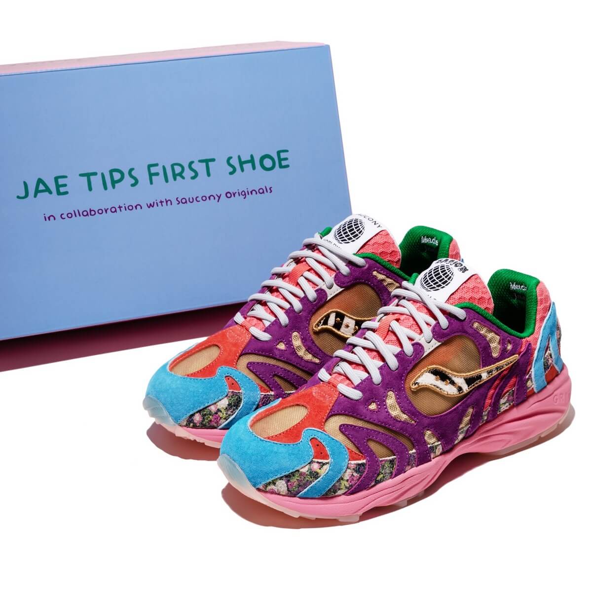 Jae Tips First Shoe: Saucony Originals x Jae Tips Grid Azura 2000 - Multi/Multi - S70795-1