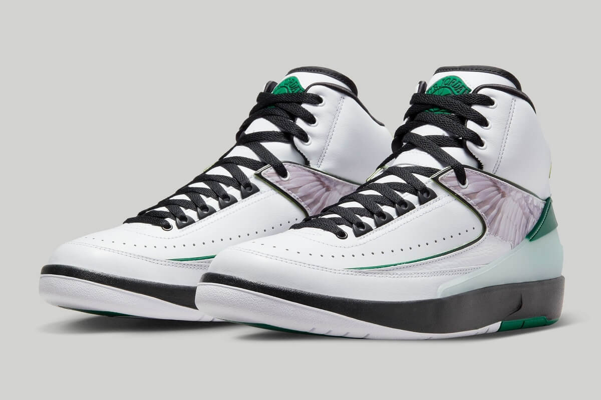 Nike Air Jordan 2 "H" Wings - White/Malachite-Black - DZ7391-103