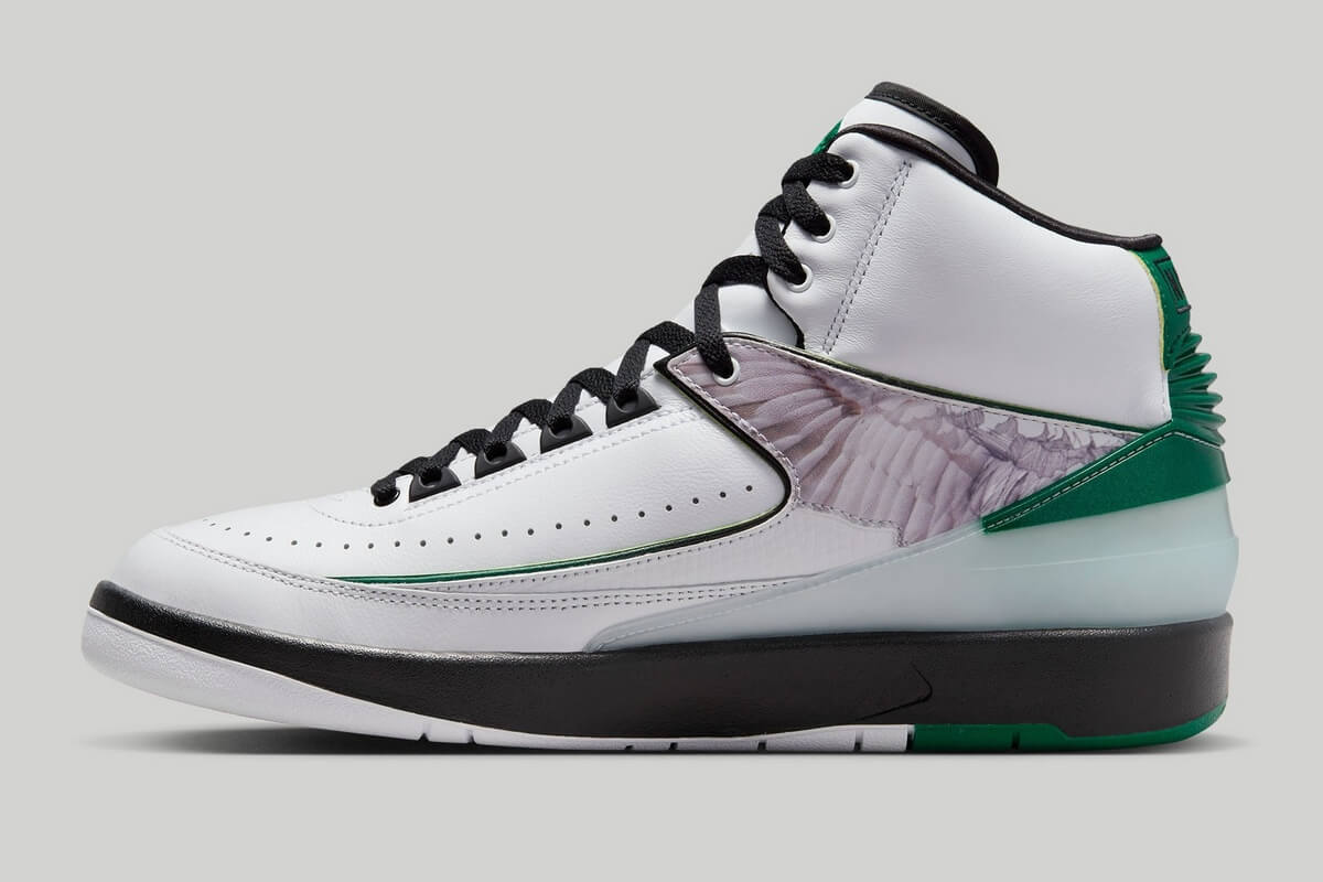 Nike Air Jordan 2 "H" Wings - White/Malachite-Black - DZ7391-103
