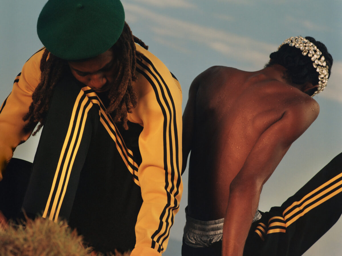 adidas Originals x Wales Bonner - Knit Track Jacket - Black/Yellow/Green - IB3261 - Track Pants - IB3260