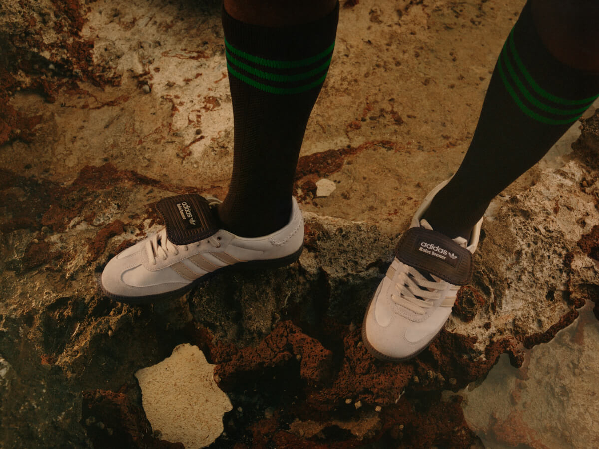 adidas Originals x Wales Bonner Samba - Ecru Tint/Almost Yellow/Dark Brown - ID0217