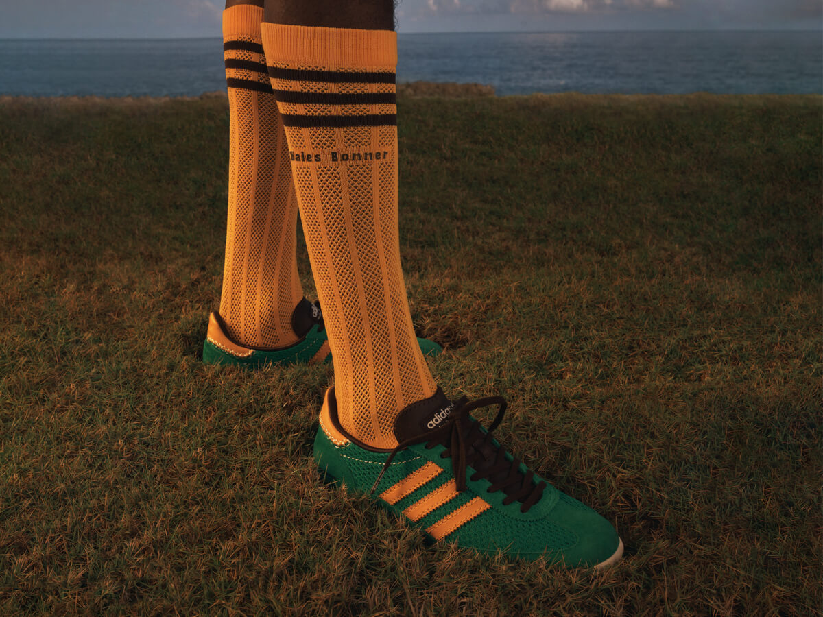 adidas Originals x Wales Bonner SL72 - Team Green/Core Gold/Dark Brown - IG0571 