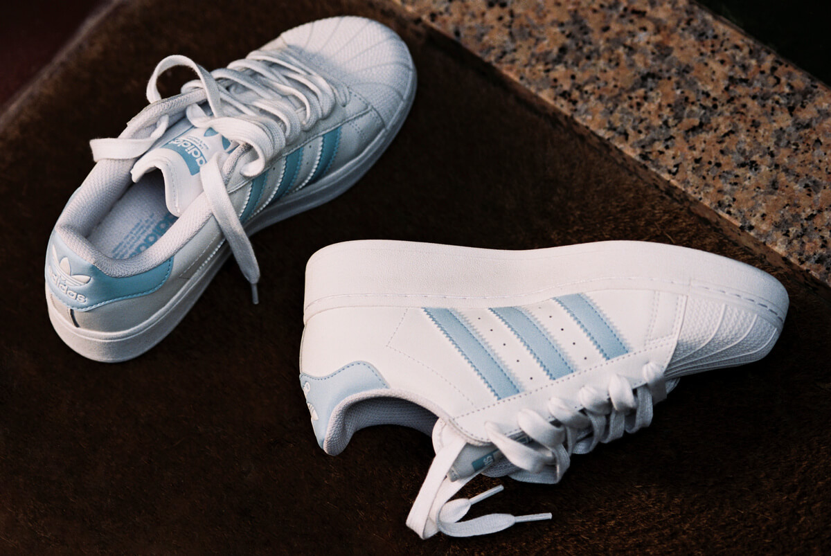 adidas Originals Superstar XLG - White/Light Blue - IF3003