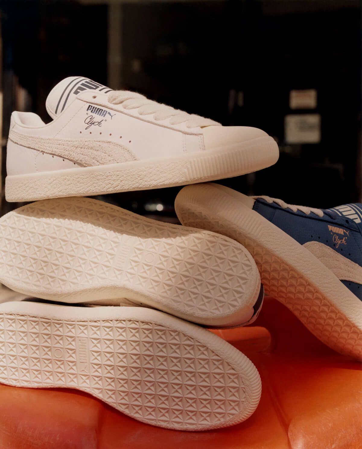 Puma x Rhuigi Clyde - Pristine / Sedate Gray / Puma White - 393305-01