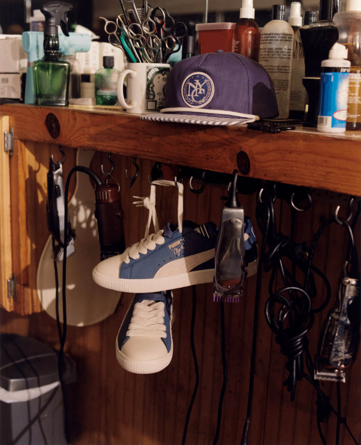 Puma x Rhuigi Clyde - Pristine / Inky Blue - 393305-02