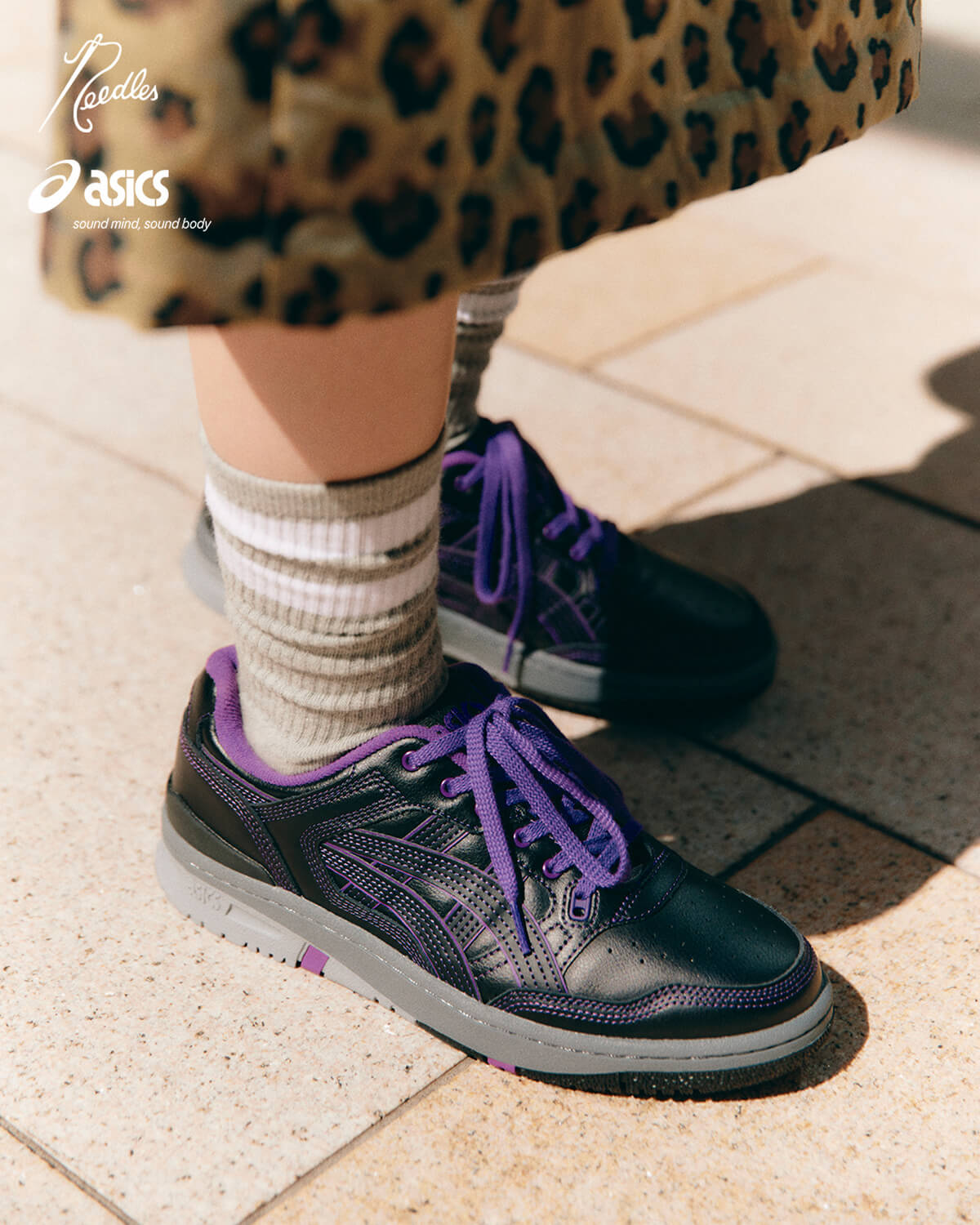 ASICS SportStyle x Needles EX89 - Black/Purple/Grey - 1201A942-001