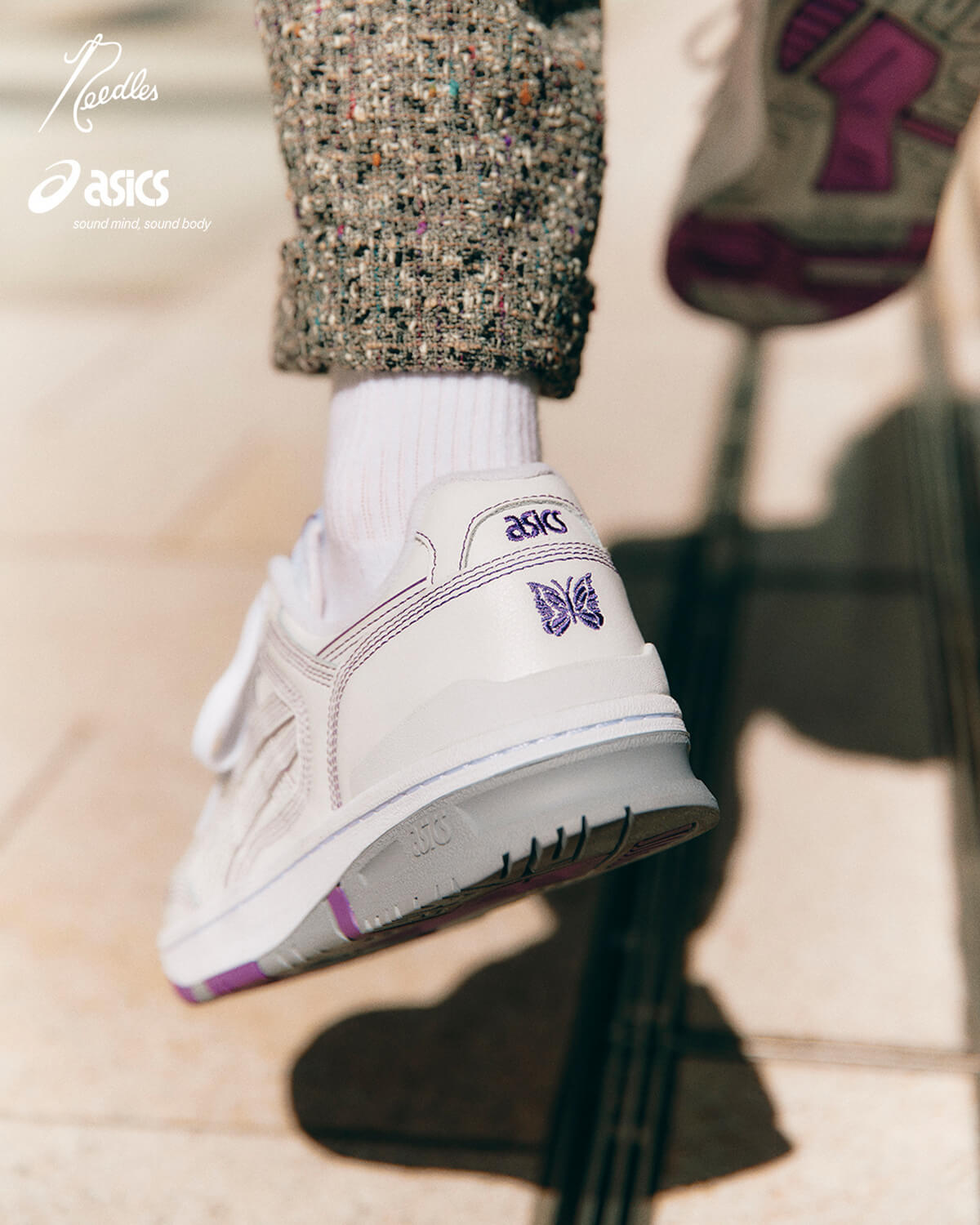 ASICS SportStyle x Needles EX89 - White/Purple/Grey - 1201A942-100