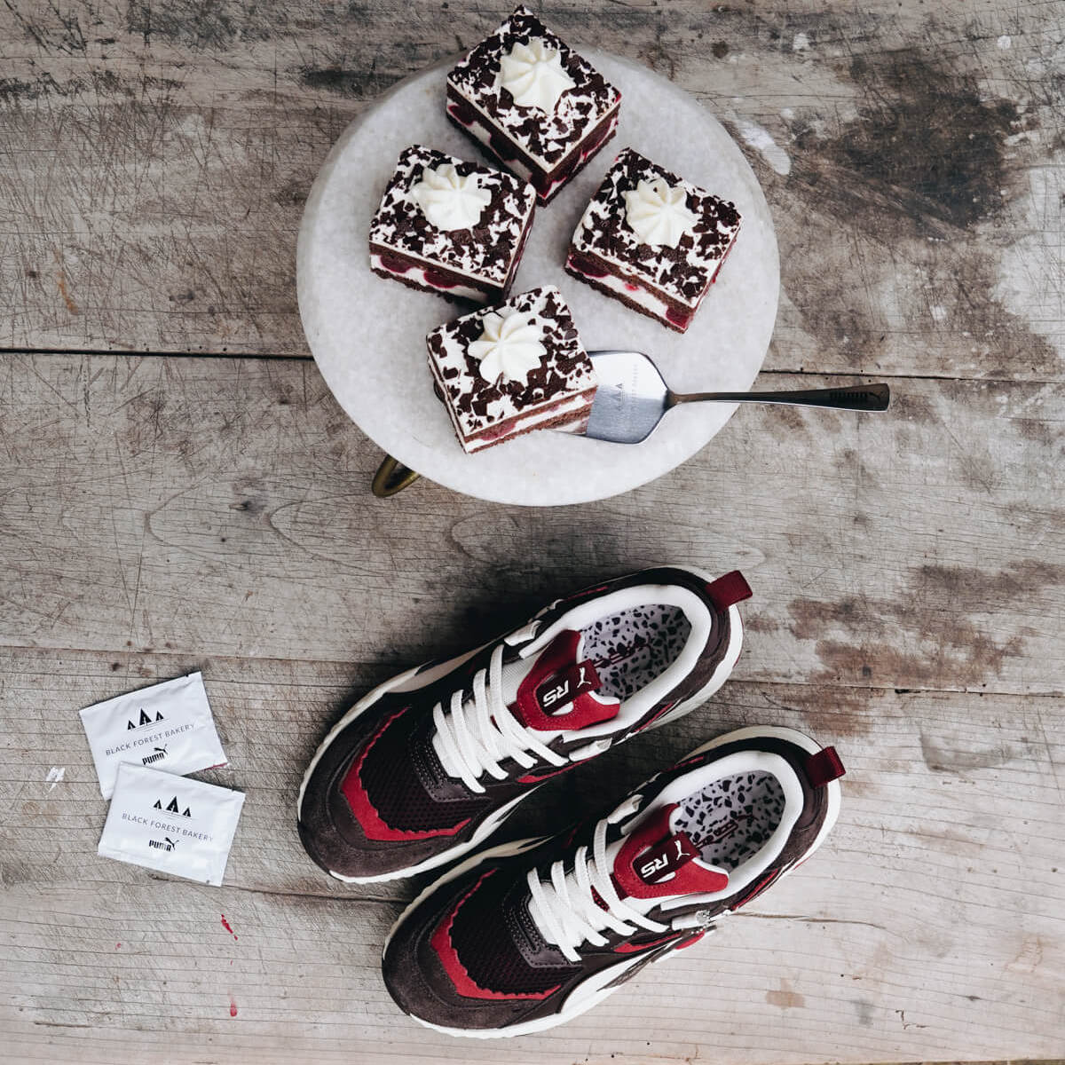 Puma x Black Forest RS-Trck "Schwarzwälder Kirsch" - Dark Chocolate-Pristine-Intense Red - 394534-01