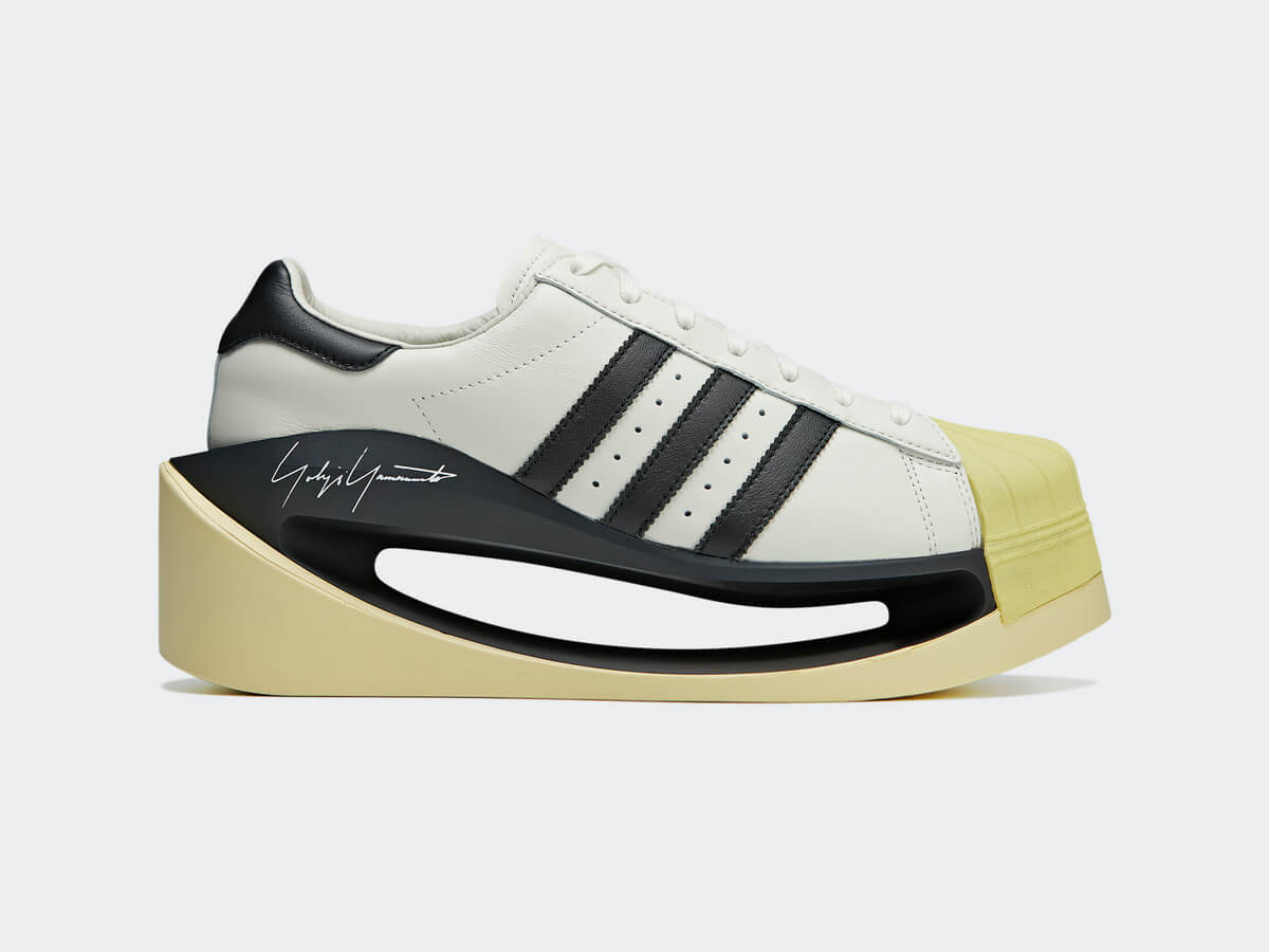 adidas Y-3 GENDO SUPERSTAR - Off White / Black / Easy Yellow - IG2936
