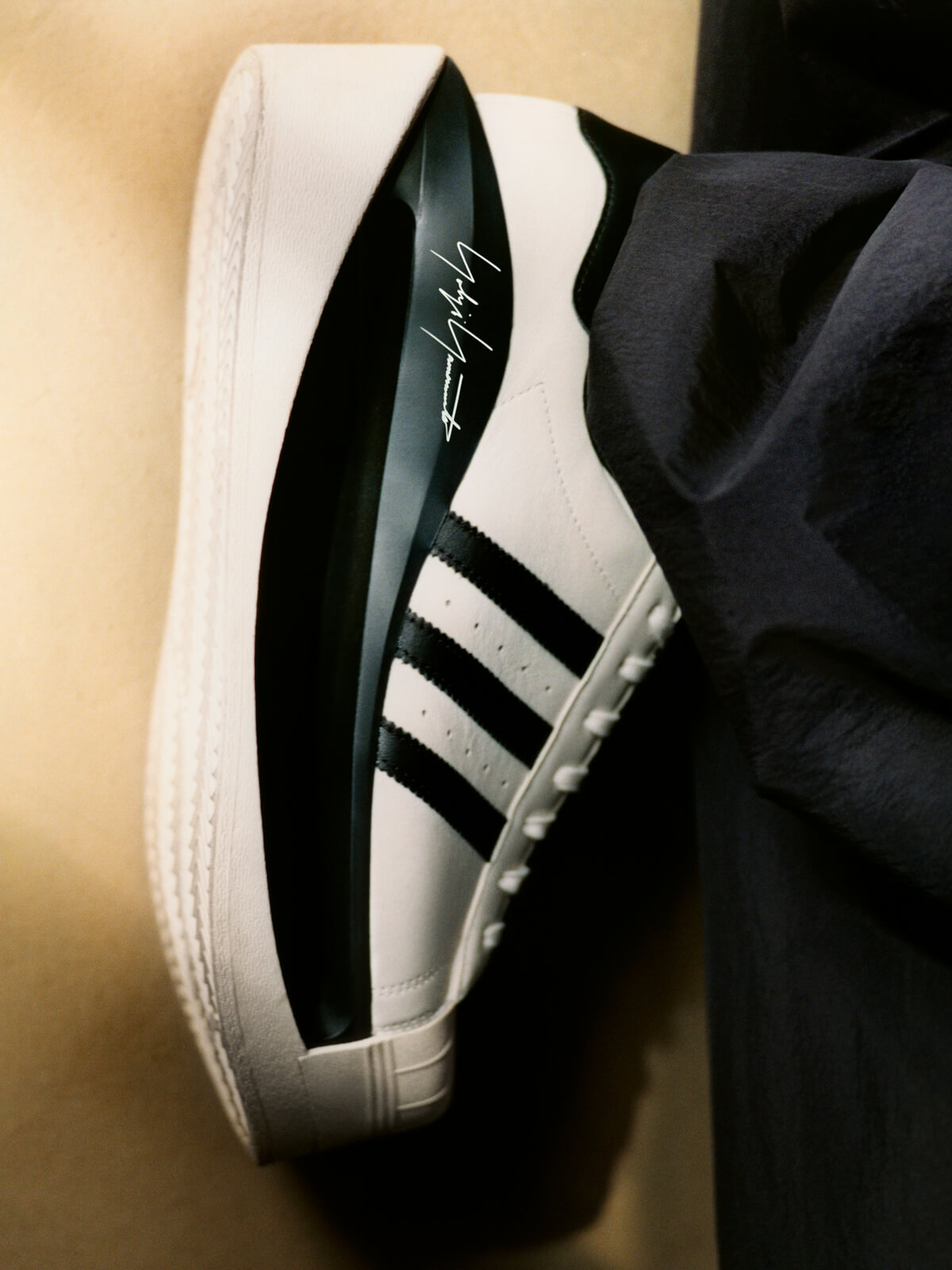 adidas Y-3 GENDO SUPERSTAR - Off White / Black / Easy Yellow - IG2936