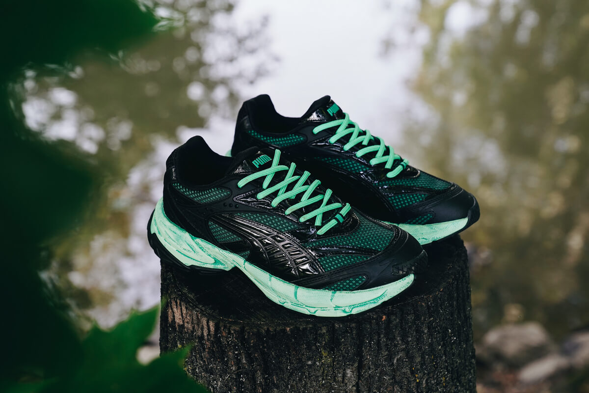 Puma x Black Forest Velophasis "Into the Nature" - Puma Black-Grassy Green - 394535-01