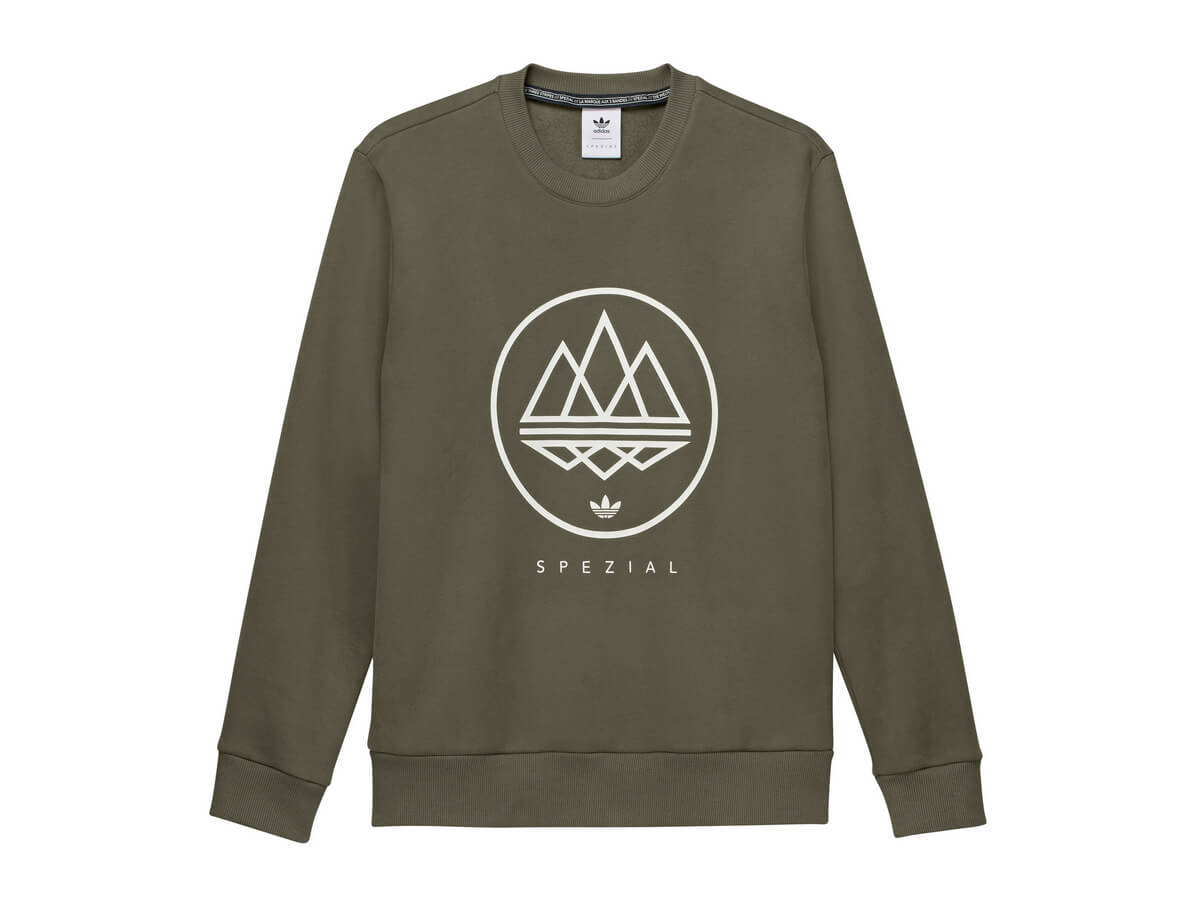 adidas Spezial Modtrefoil Crewneck SPZL - OIlive Strata - IN6756