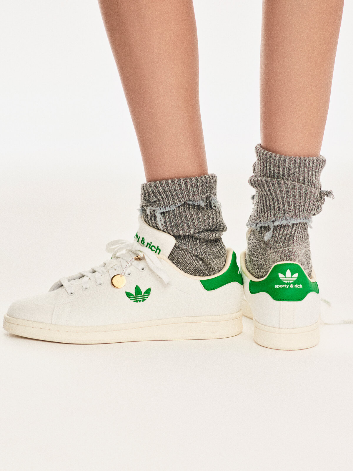 adidas Originals x Sporty & Rich - Stan Smith - White / Green / Off White - IF5658