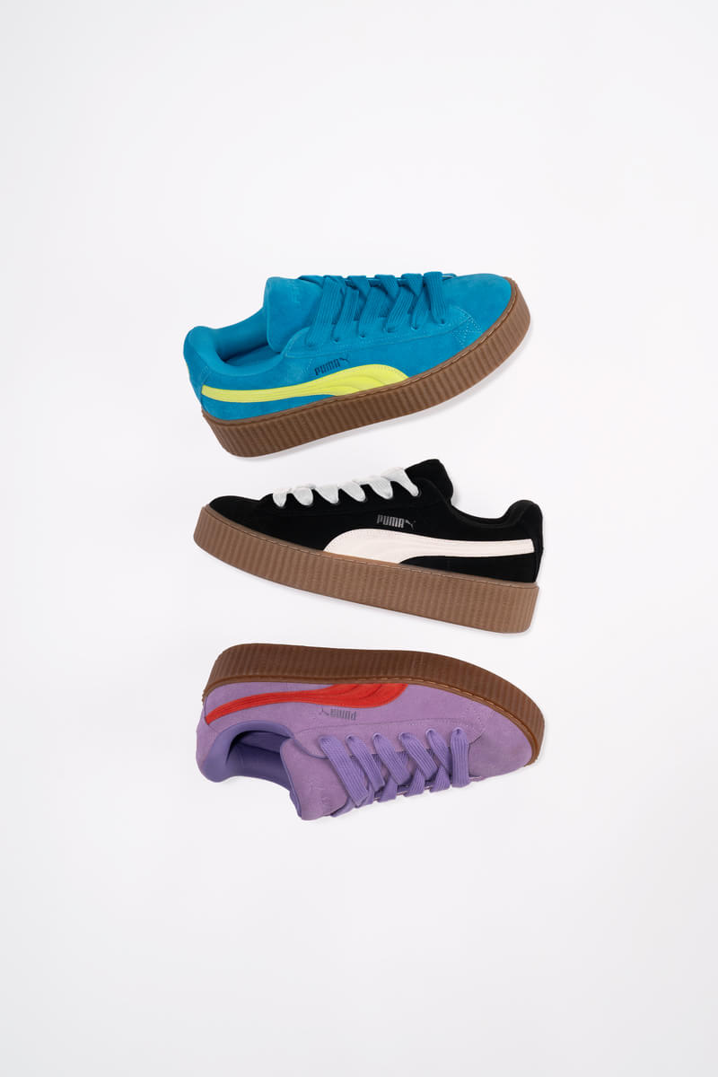 Puma x Fenty by Rihanna Creeper Phatty Lavender Alert, Speed Blue & Puma Black