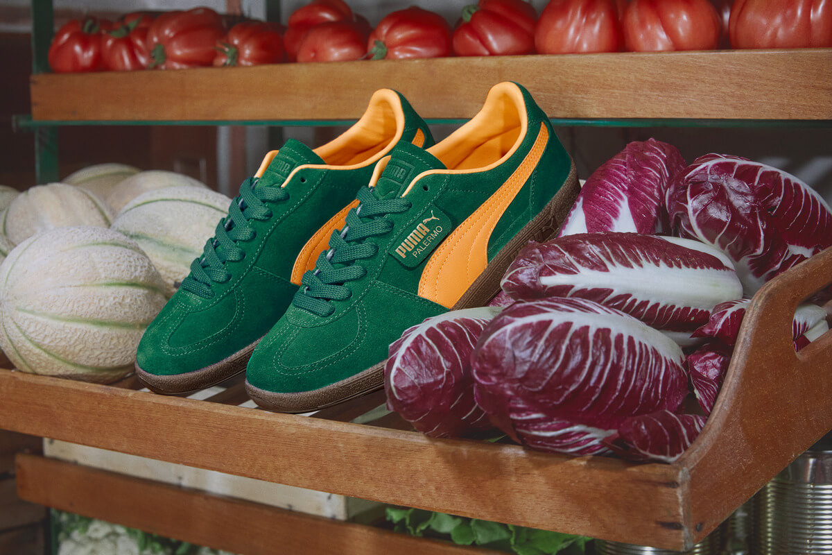 Puma SportSyle Palermo FW23 & SS24 Collection green / orange