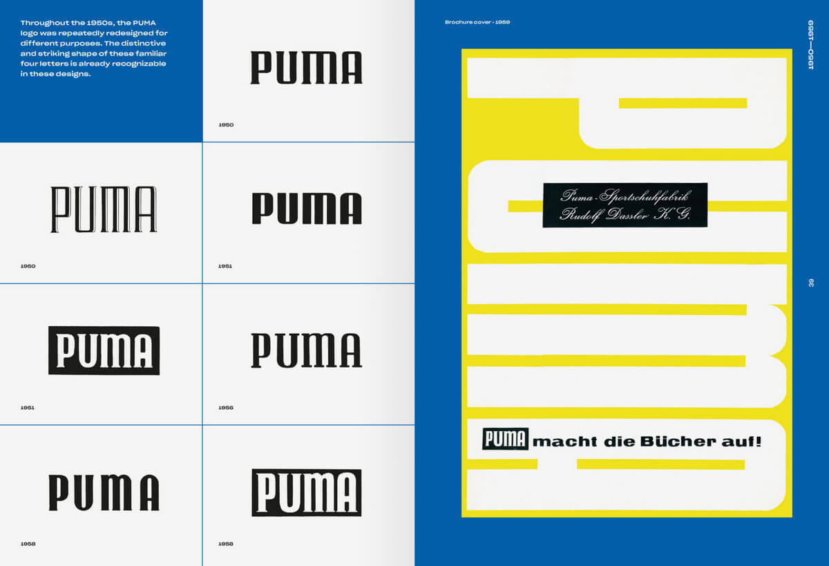 Puma Logo Evolution - PUMA – THE GRAPHIC HERITAGE