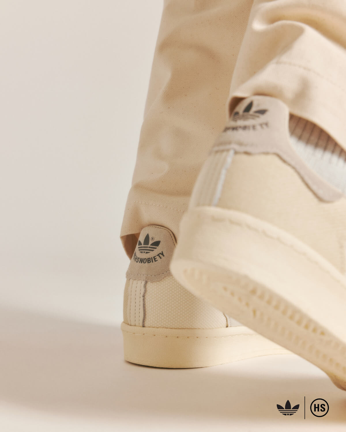 adidas Originals x Highsnobiety Campus "Highart" - Crystal White / White Tint / Chalk White - IG8171