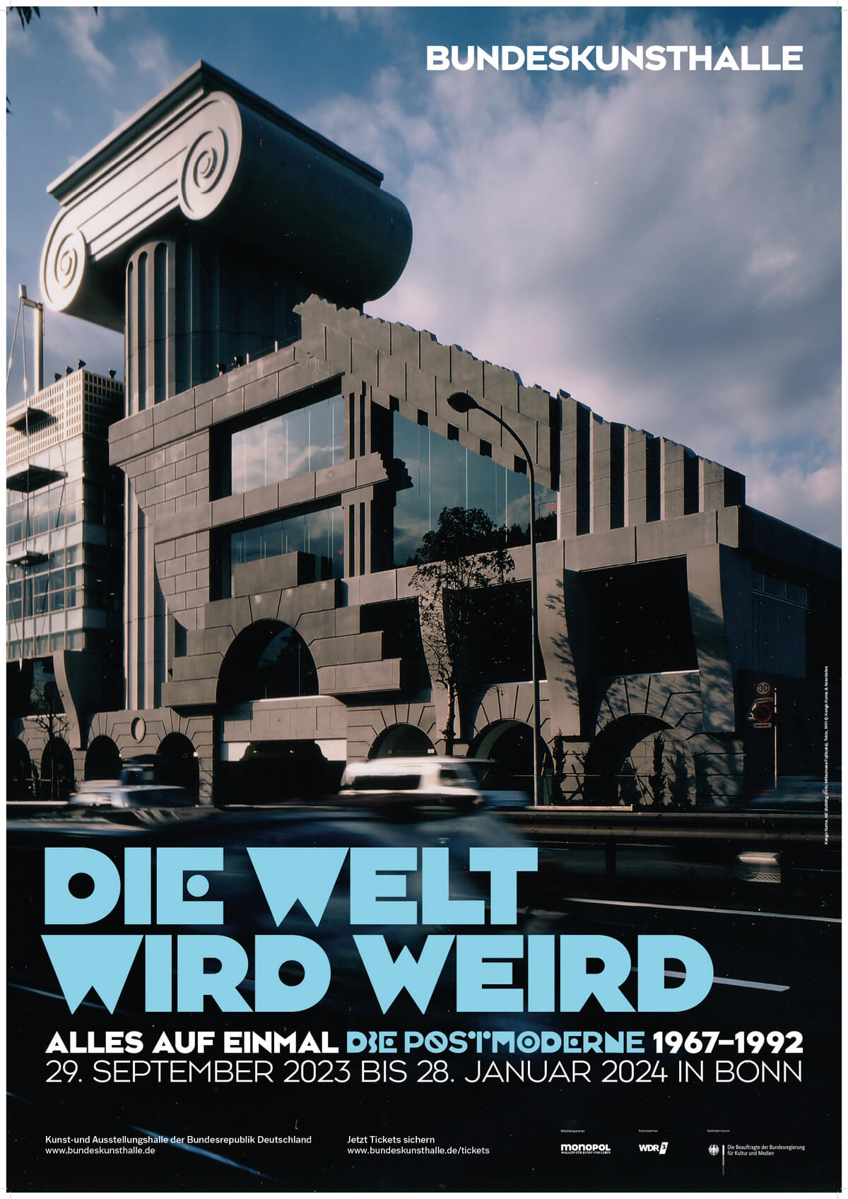 Ausstellung in der Bundeskunsthalle Bonn: ALLES AUF EINMAL: DIE POSTMODERNE, 1967-1992