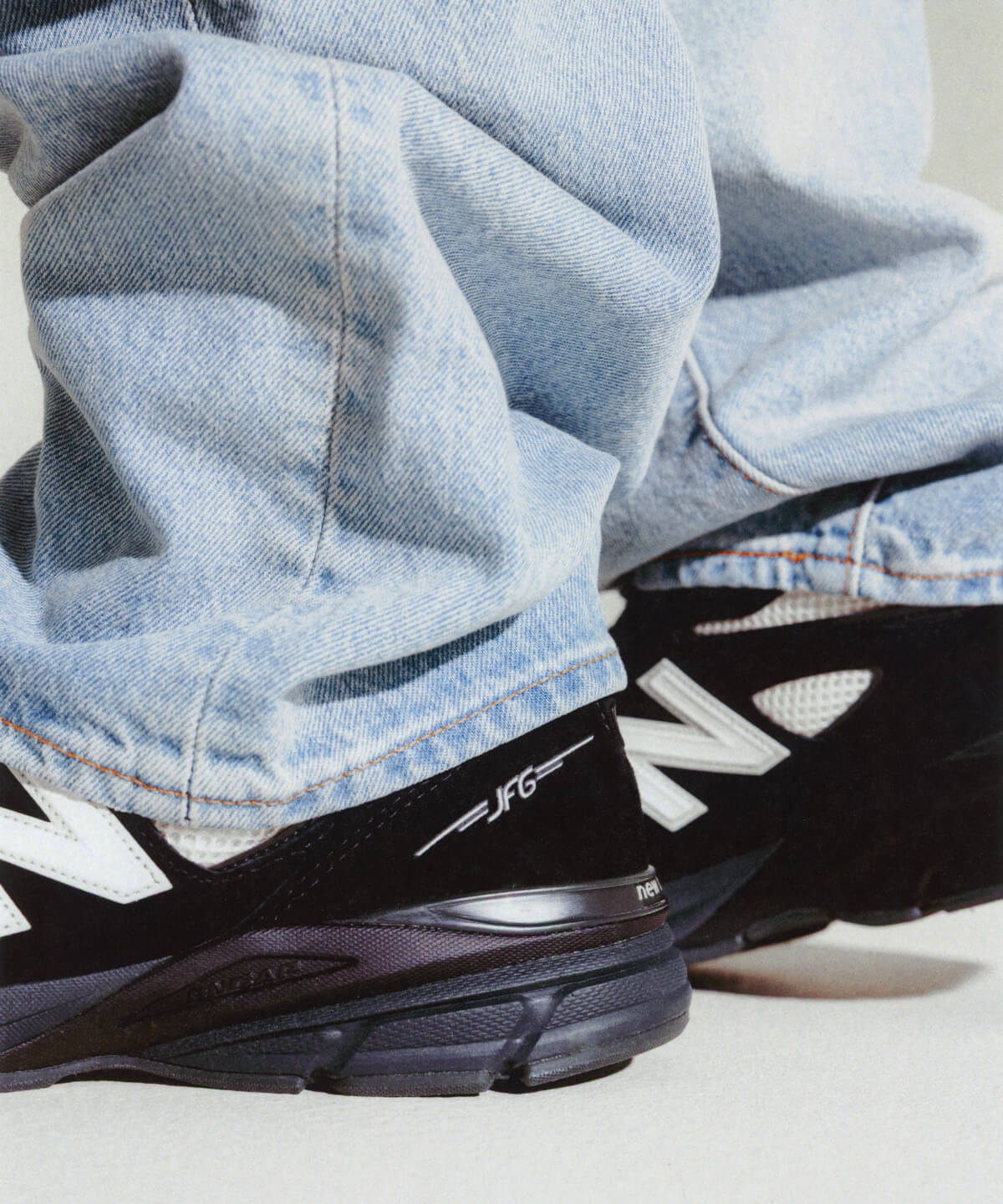 New Balance x Joe Freshgoods - U990JR4 - Marshmallow / Pirate Black - on foot