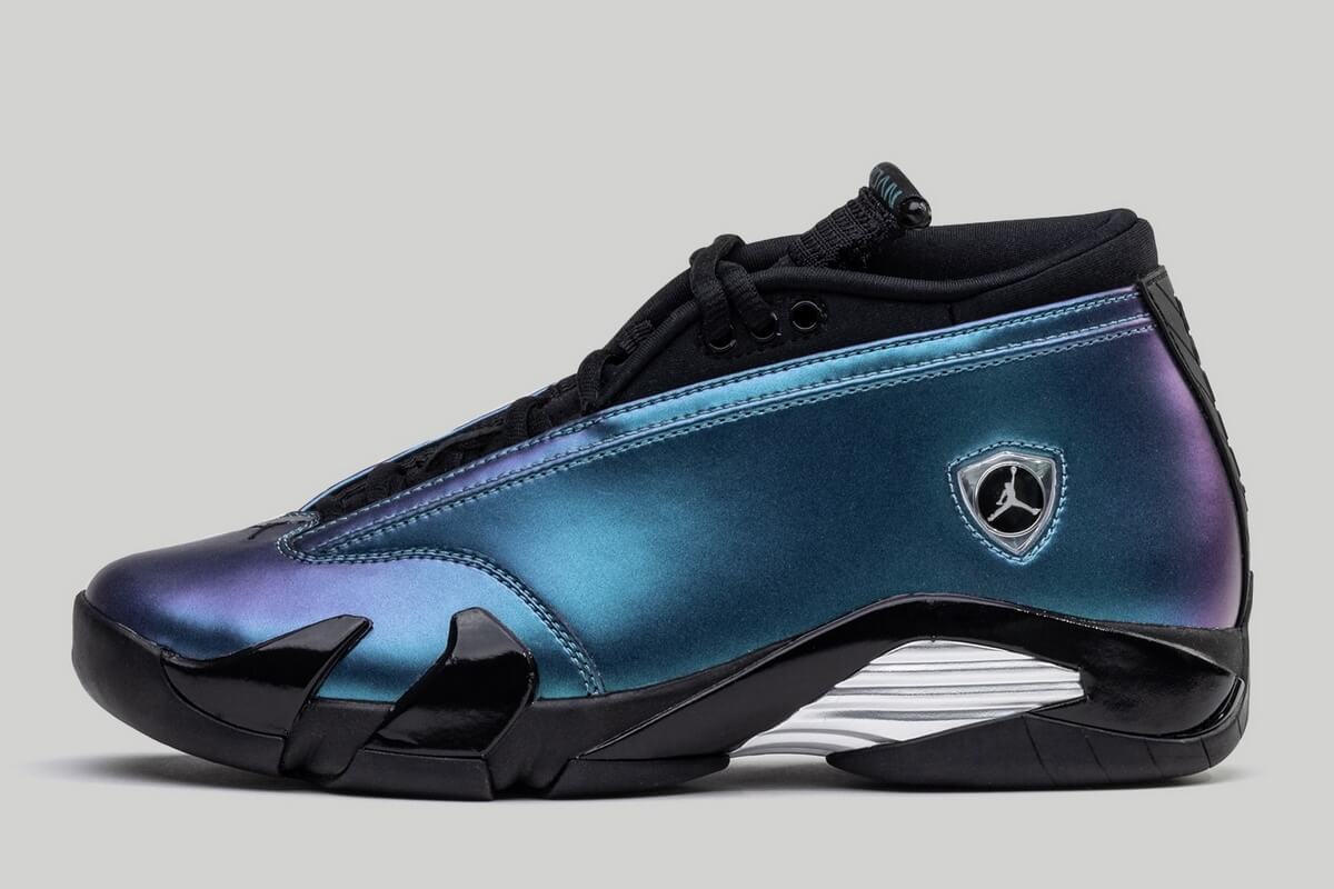 Nike Air Jordan 14 Low "Love Letter" - Mineral Teal/Metallic Silver-Black - DH4121-300