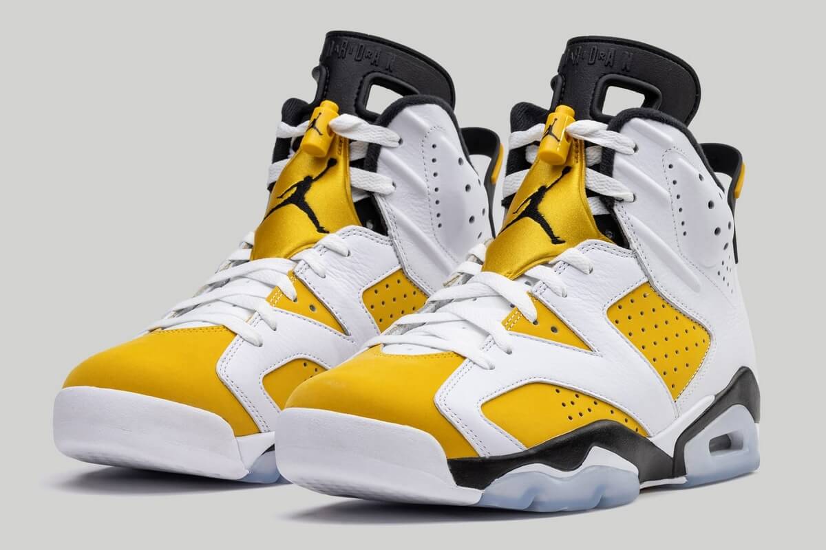 Nike Air Jordan 6 Retro "Yellow Ochre" - White/Yellow Ochre-Black - CT8529-170