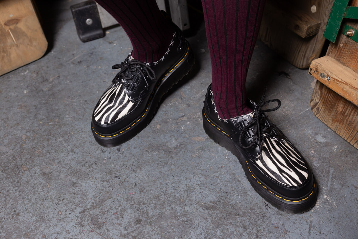 Dr. Martens Creepers Collection ft. Ramsey Monk Kiltie, Quad 3-Eye, Quad Monk & Smooth Creeper