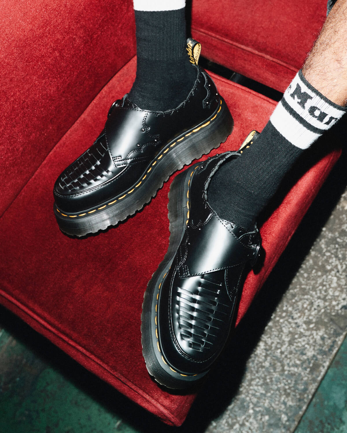 Dr. Martens Creepers Collection ft. Ramsey Monk Kiltie, Quad 3-Eye, Quad Monk & Smooth Creeper