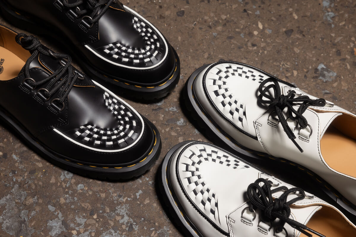 Dr. Martens Creepers Collection ft. Ramsey Monk Kiltie, Quad 3-Eye, Quad Monk & Smooth Creeper