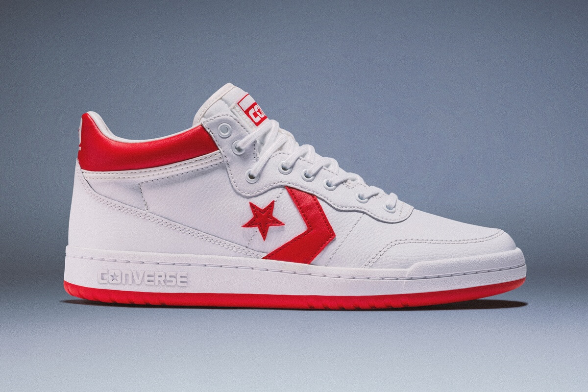 Converse Fastbreak Pro Mid - White/Red - A10200C