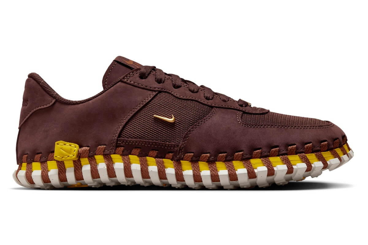 Nike x Jacquemus J Force 1 Low LX - Earth/Metallic Gold/Blue Lightning/Tour Yellow - DR0424-200