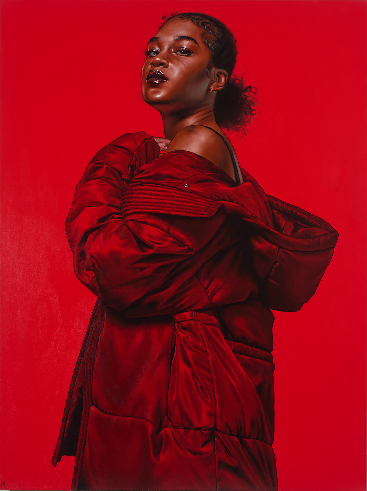 Monica Ikegwu, Open/Closed, 2021, Öl auf Leinwand, je 121,9 × 91,4 cm, Courtesy der Künstlerin und Galerie Myrtis, © Monica Ikegwu