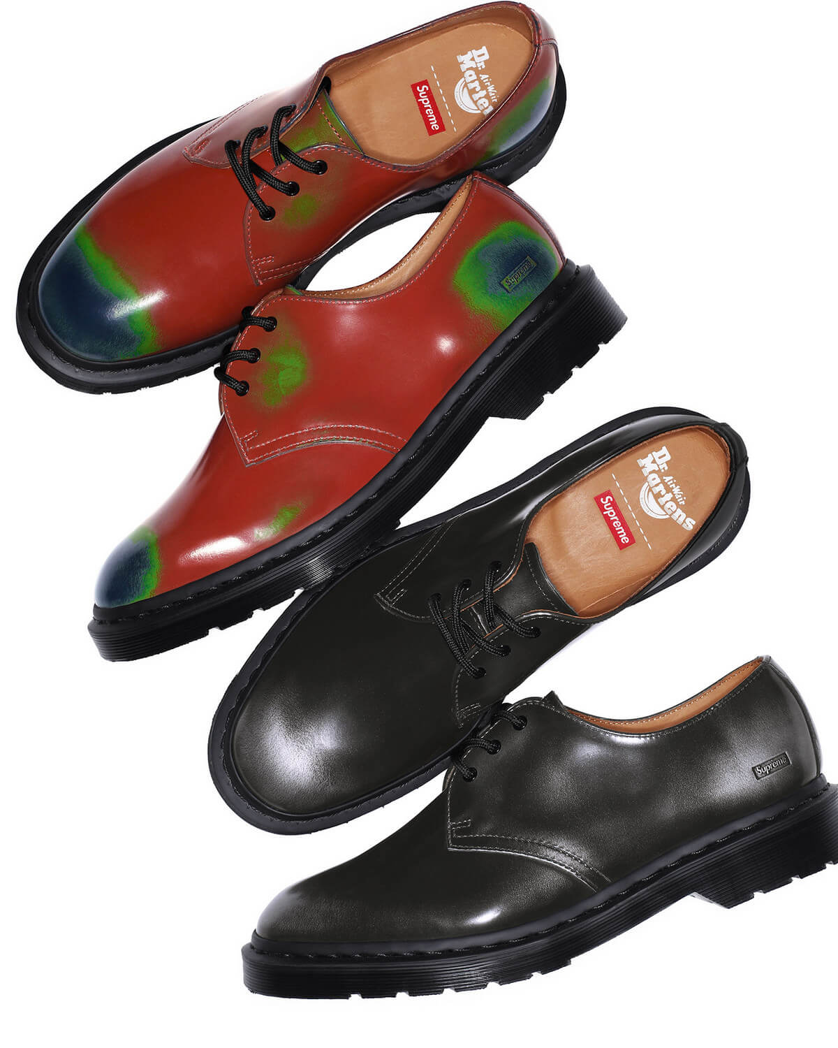 Dr. Martens x Supreme SS24 Collab Release 1461 3-Eye Shoe