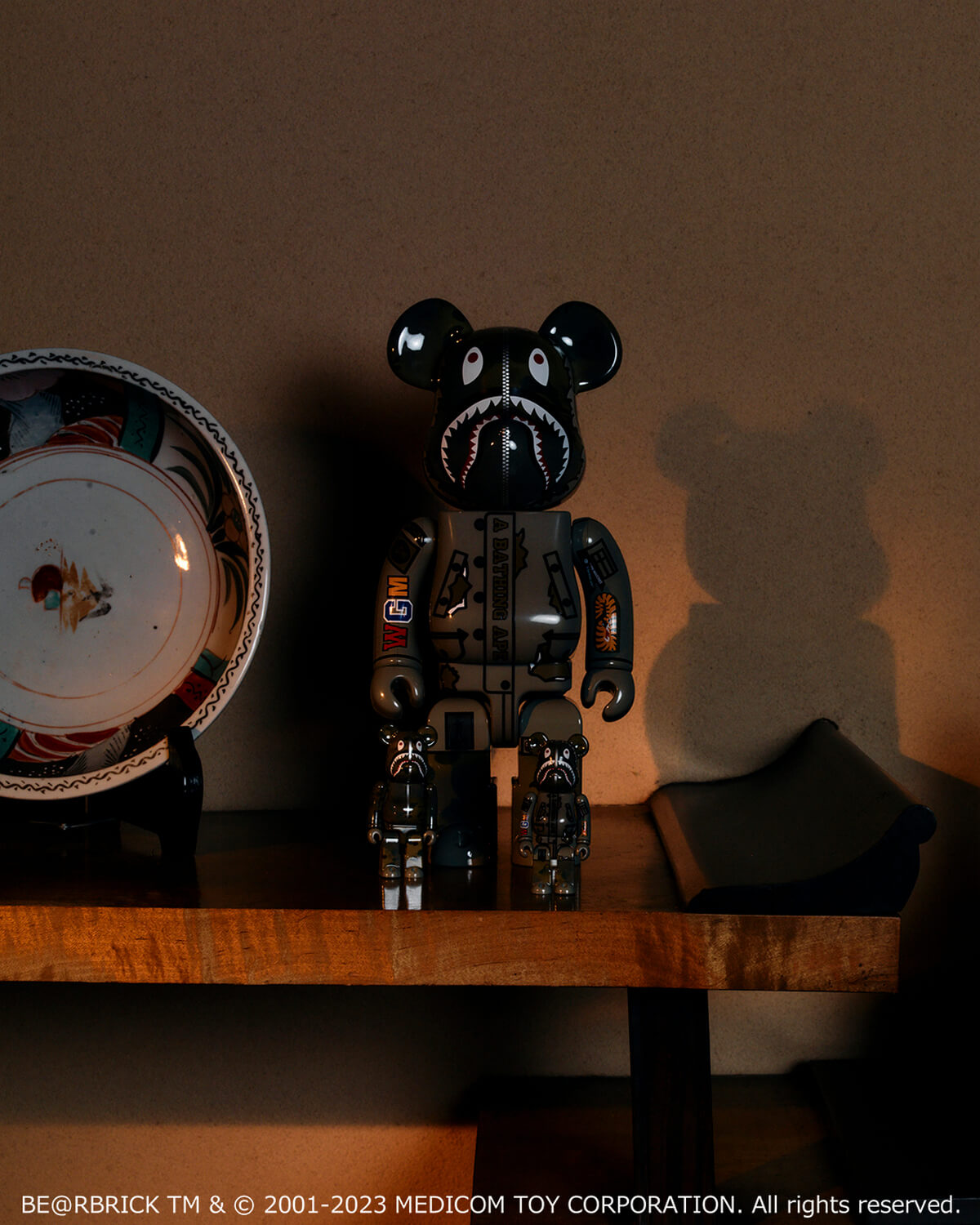 ALPHA INDUSTRIES X BAPE N3B BE@RBRICK 400% & 100%