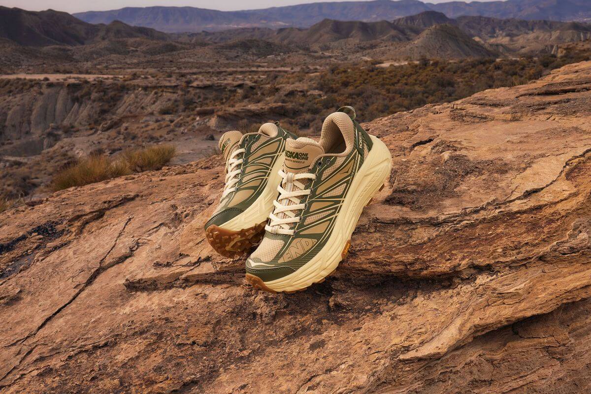 HOKA x END. Mafate Speed 2 "Overland" - Chive / Flan - 1155750-THV